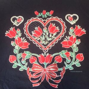 Jerzees short sleeve floral design t-shirt